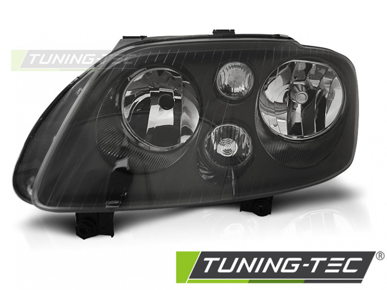 Upgrade Klarglas Scheinwerfer links für VW Touran 1T 03-06 schwarz